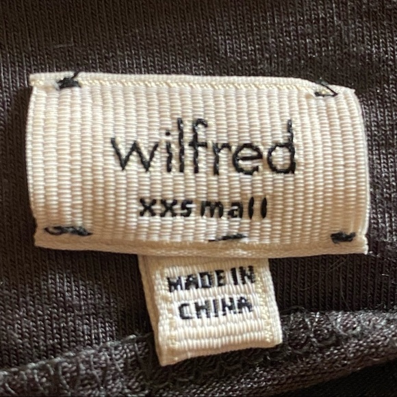 Aritzia Wilfred Gray Francois Drapey Back‎ Shirt XXS - Picture 4 of 5